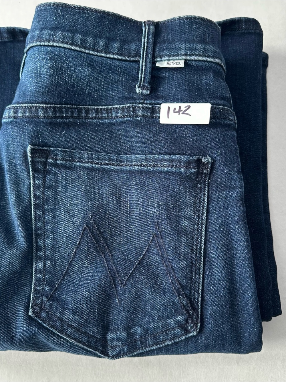 MOTHER The Hustler Roller Sneak Wide Leg Jeans Sz 31 🖤 Mint Condition Wash - Picture 8 of 9